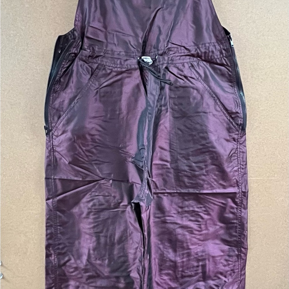 Satin-Look Purple Jumpsuit